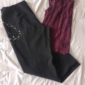 Pull-on Black Slacks (Coldwater Creek)